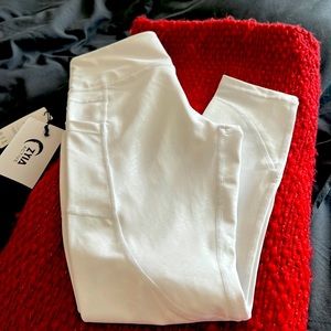 ZYIA white viper pocket light n tight hi-rise